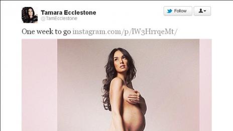 Бременната Тамара Екълстоун се съблече гола