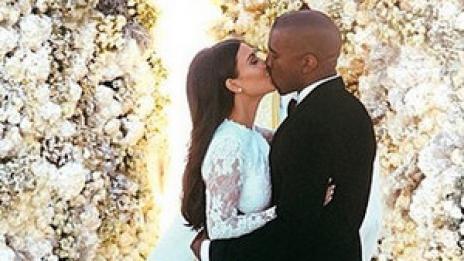 Снимка от сватбата на Ким и Кание е най-харесваният пост в Instagram