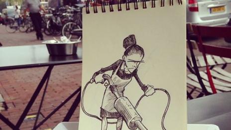 Забавни илюстрации, сливащи се с околността