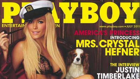 Кристал Харис в новия Playboy...с лека промяна