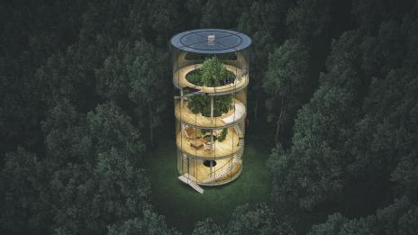 Най-стилната горска вила се намира в Казахстан