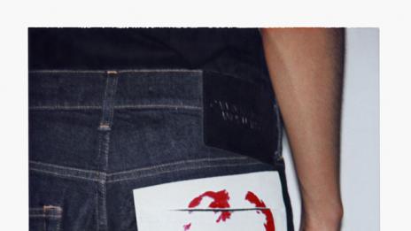 Анди Уорхол върху задния джоб на дънките