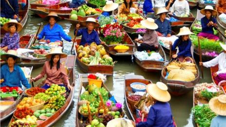 Очарователните плаващи пазари на Изтока