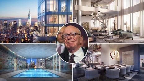Надникнете в невероятния пентхаус на Рупърт Мърдок