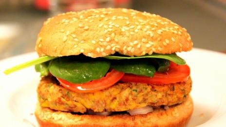 Вкусен вегетариански бургер