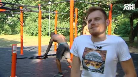 Уникалният Влади – с патерици, но невероятен в стрийт фитнеса