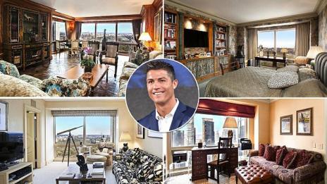 Кристиано Роналдо с апартамент, вдъхновен от „50 нюанса сиво“