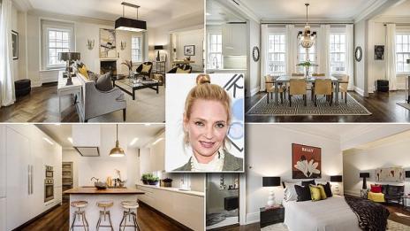 Шикозният мезонет на Ума Търман в Манхатън