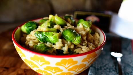 Ризото с брюкселско зеле