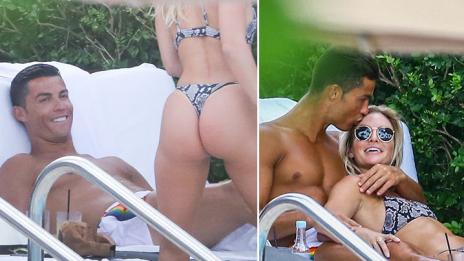 Женкарят Роналдо си хвана зашеметяващ фитнес модел