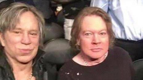 Аксел Роуз и Мики Рурк станаха обект на подигравки