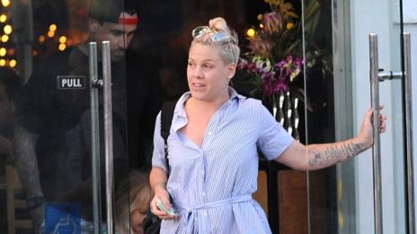 Пинк в синьо