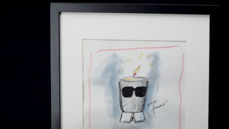 Карл Лагерфелд на свещ