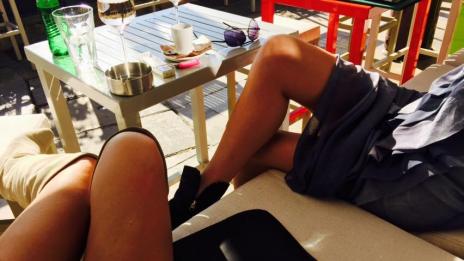 Зима ли? Ива Екимова се пусна по крака