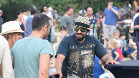 Дичо заведе бебето си на джаз фестивал