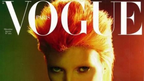 Кейт Мос се превърна в Дейвид Боуи