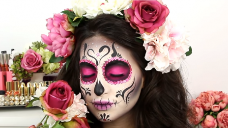 Как да си направите флорален грим за Хелоуин