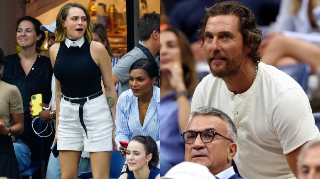 Леонардо ди Каприо, Матю Макконъхи, Кара Делевин и още звезди на US Open