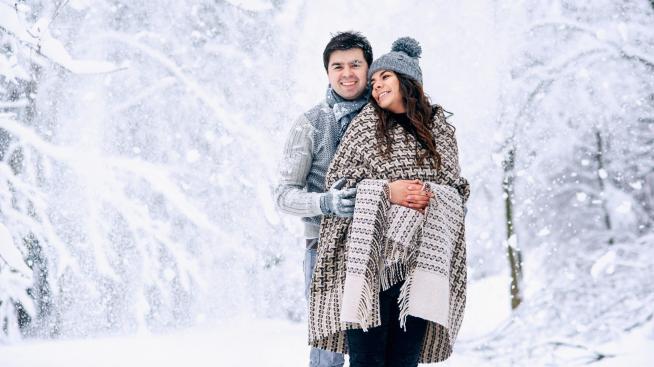 Шал тип одеяло – отново на мода през зимата 