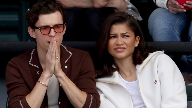 Любов и тенис – Зендая и Том Холанд се насладиха на женския финал от шампионата Индиън Уелс