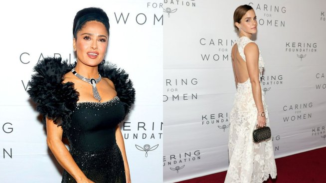 Звездна мода: Салма Хайек и Ема Уотсън с прекрасни рокли