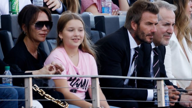 Виктория и Дейвид Бекъм с тематично Prada парти за дъщеря си Харпър