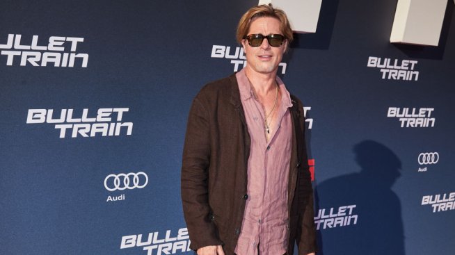 Като Ахил в реалния живот: Брад Пит с пола на червения килим