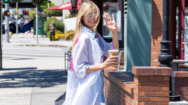 Почивката на Хайди Клум в Корсика – с Том Каулиц и четирите деца