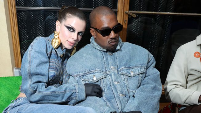 Двоен деним за Кание Уест и новото му гадже Джулия Фокс