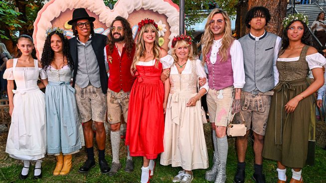 Хайди Клум се появи с всичките си 4 деца и майка си Ерна