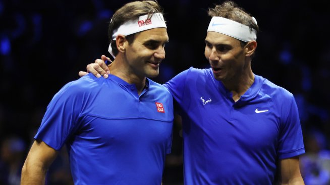 Надал и Федерер изкачиха заснежен връх в Доломитите за реклама на Louis Vuitton