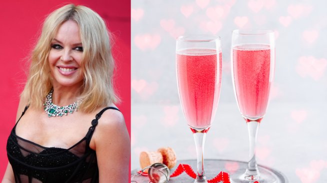 Оставете музиката, Кайли Миноуг черпи с вино