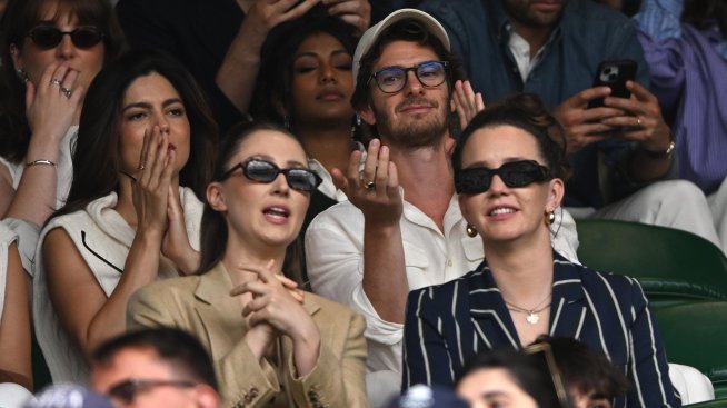 Любов в бяло – Андрю Гарфийлд и Моника Барбаро на „Уимбълдън“