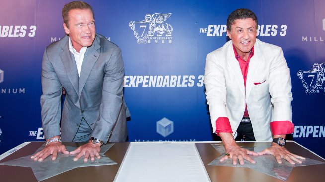 Непобедимите Силвестър Сталоун и Арнолд Шварценегер се подготвят за Хелоуин