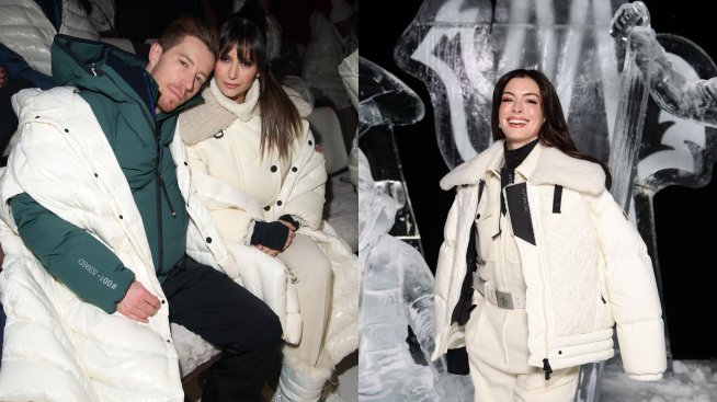 Ан Хатауей, Нина Добрев и други звезди на приказното шоу на Moncler в Сейнт Мориц