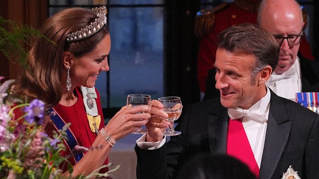 Манюел Макрон намигна на Кейт Мидълтън