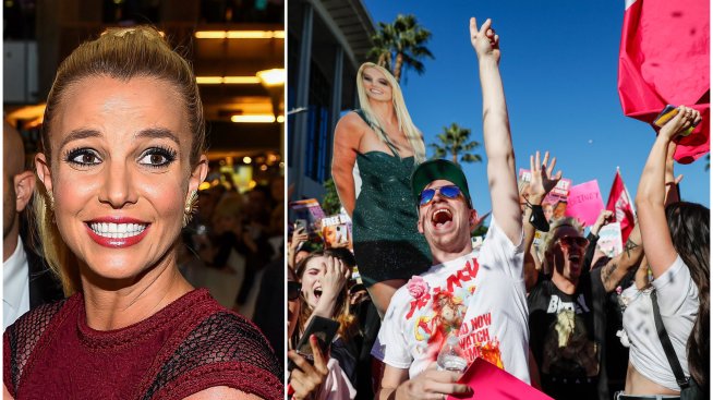 Бритни се радва на свободата си. Кои звезди празнуват с нея? 