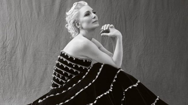 Филантропът на годината Кейт Бланшет на корицата на Harper's Bazaar