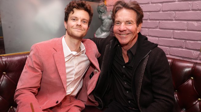 Денис Куейд доведе красивия си син Джак на „Златен глобус“