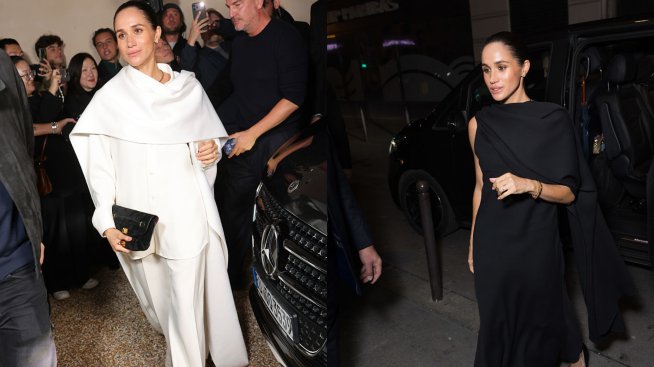 Като залеза и зората – Меган Маркъл с две контрастни визии за модния си дебют