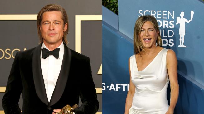 Без драма и с няколко закачки: Брад Пит и Дженифър Анистън отново заедно