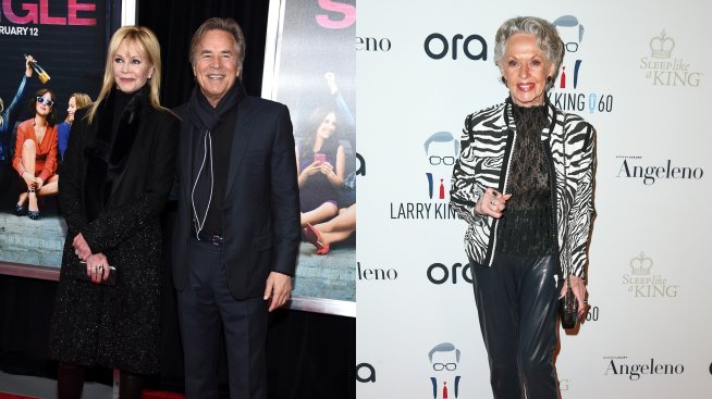 Бившият съпруг на Мелани Грифит – Дон Джонсън – усмихнат до майка ѝ Типи Хедрен