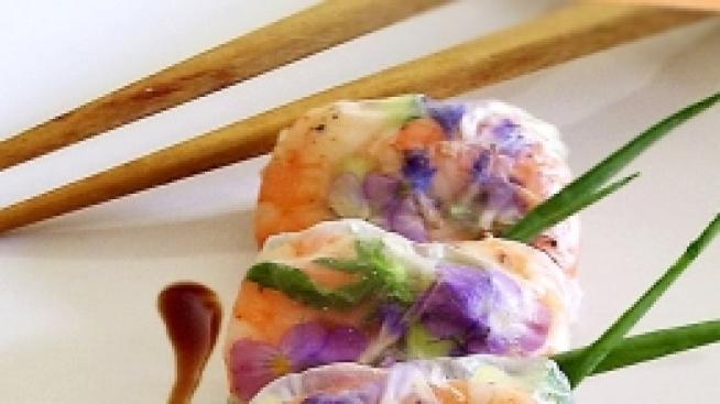 Скариди в оризови кори