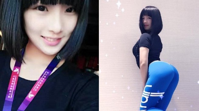 Китайката с най-хубави задни части заряза впитите дрехи