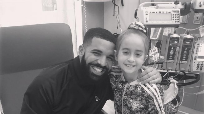 Дрейк изненада болно момиченце