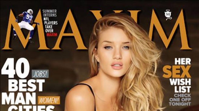 Роузи Хънтингтън-Уайтли  отново е избрана от Maxim