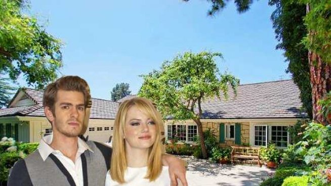 В дома на Ема Стоун и Андрю Гарфийлд