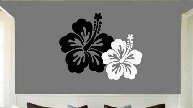Направи си сам: декорация на стената Хавайско цвете
