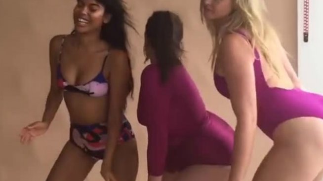 Наднормени танци: Пищни девойки разкършиха задни части