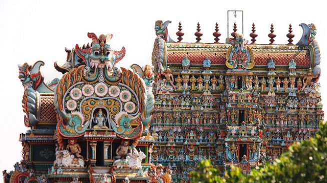 Храмът Meenakshi Amman в Индия